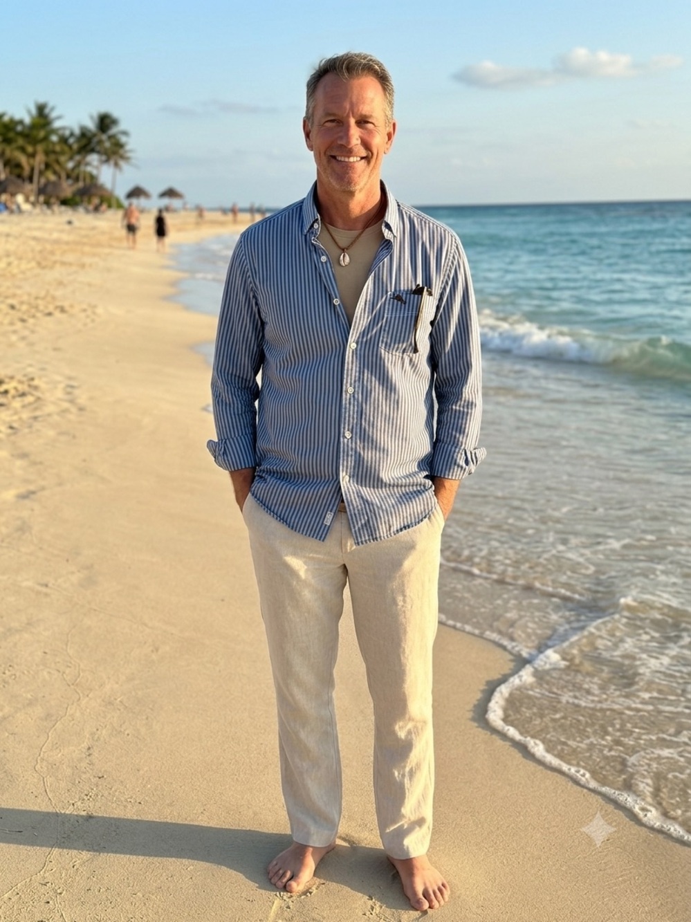 Men's Lightweight 100% Cotton Tommy Bahama Shirt - M